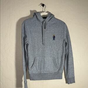 Polo Ralph Lauren women’s grey American flag bear hoodie size XS